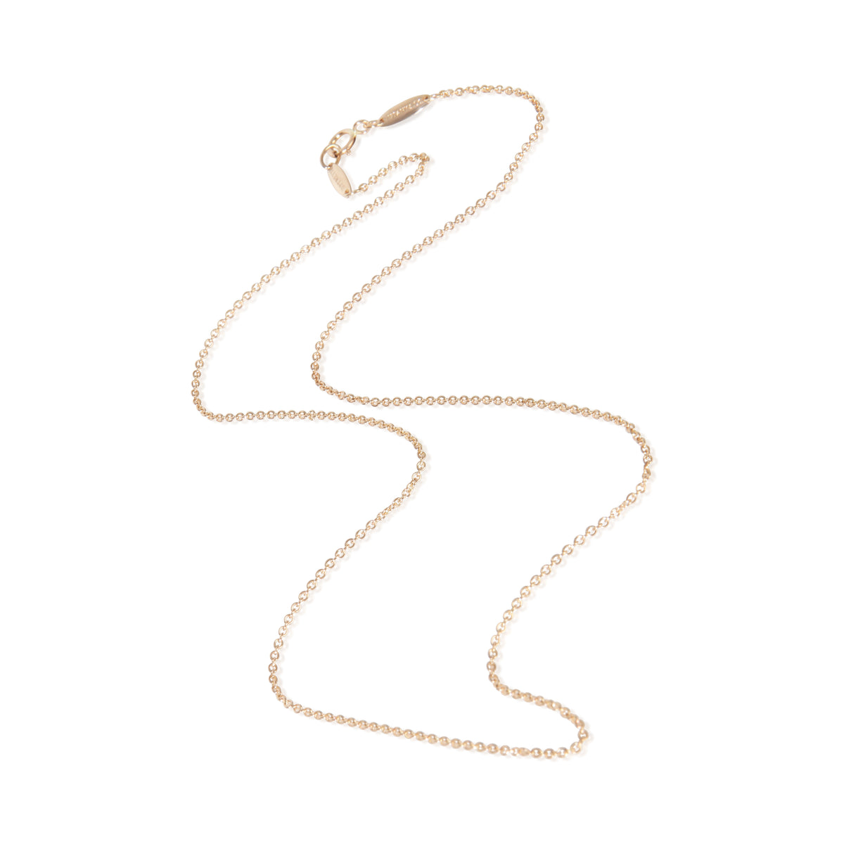 Tiffany & Co. Rose Gold  Elsa Peretti Cable Chain Necklace pv