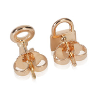 Tiffany & Co. Rose Gold  Mini Lock & Key Stud Earrings bv