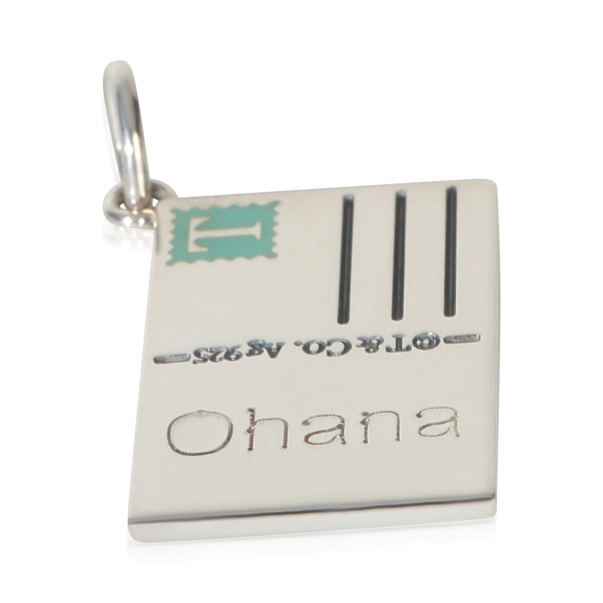 Tiffany & Co. Sterling Silver  Aloha From Hawaii Envelope Charm pv