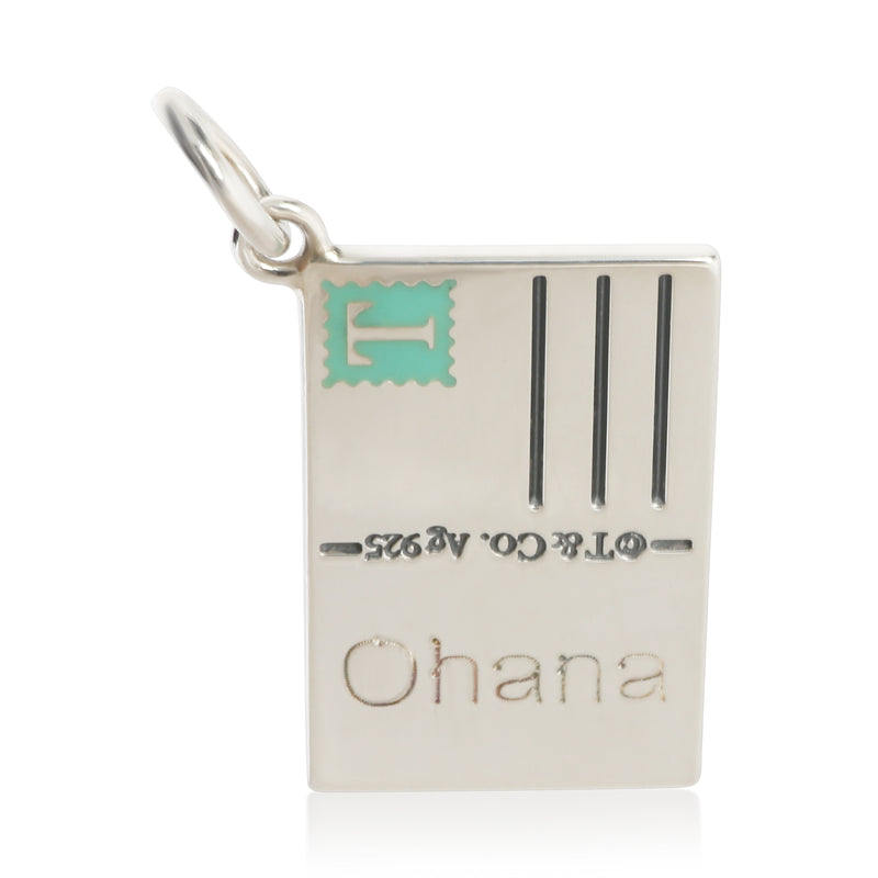 Tiffany & Co. Sterling Silver  Aloha From Hawaii Envelope Charm fv