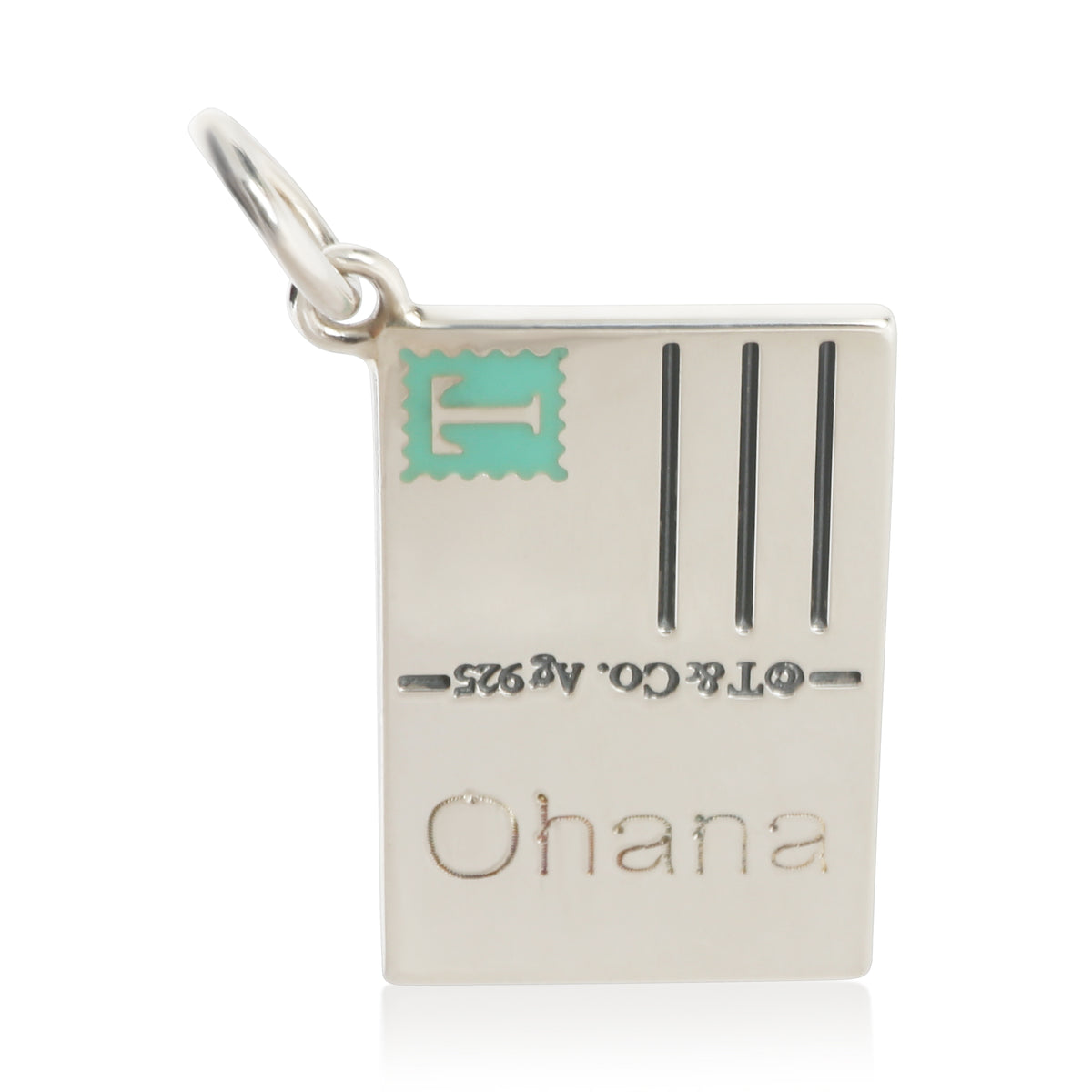Tiffany & Co. Sterling Silver  Aloha From Hawaii Envelope Charm fv