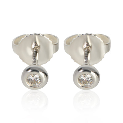 Tiffany & Co. Sterling Silver Diamond Elsa Peretti Diamond By The Yard Earrings id