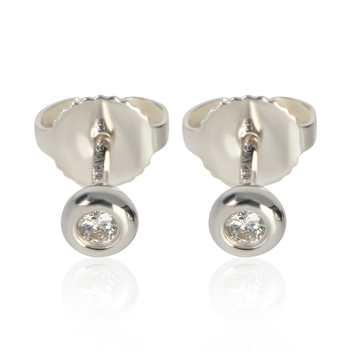 Tiffany & Co. Sterling Silver Diamond Elsa Peretti Diamond By The Yard Earrings id