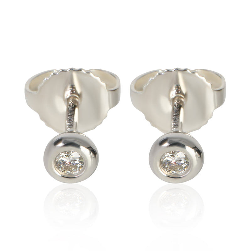 Tiffany & Co. Sterling Silver Diamond Elsa Peretti Diamond By The Yard Earrings id