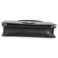 Prada Black Saffiano Triangle Logo Chain Flap Bag Handbag 5