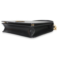 Prada Black Saffiano Triangle Logo Chain Flap Bag Handbag 6