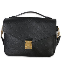 Louis Vuitton Black Monogram Empreinte Pochette Metis Handbag id