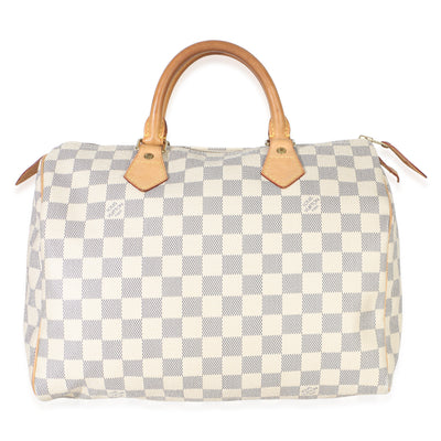 Louis Vuitton Damier Azur Canvas Speedy 30 Handbag fv