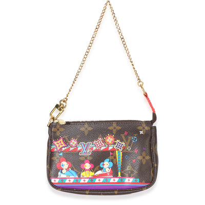 Louis Vuitton Monogram Canvas Vivienne Xmas Mini Pochette Accessoires Handbag id