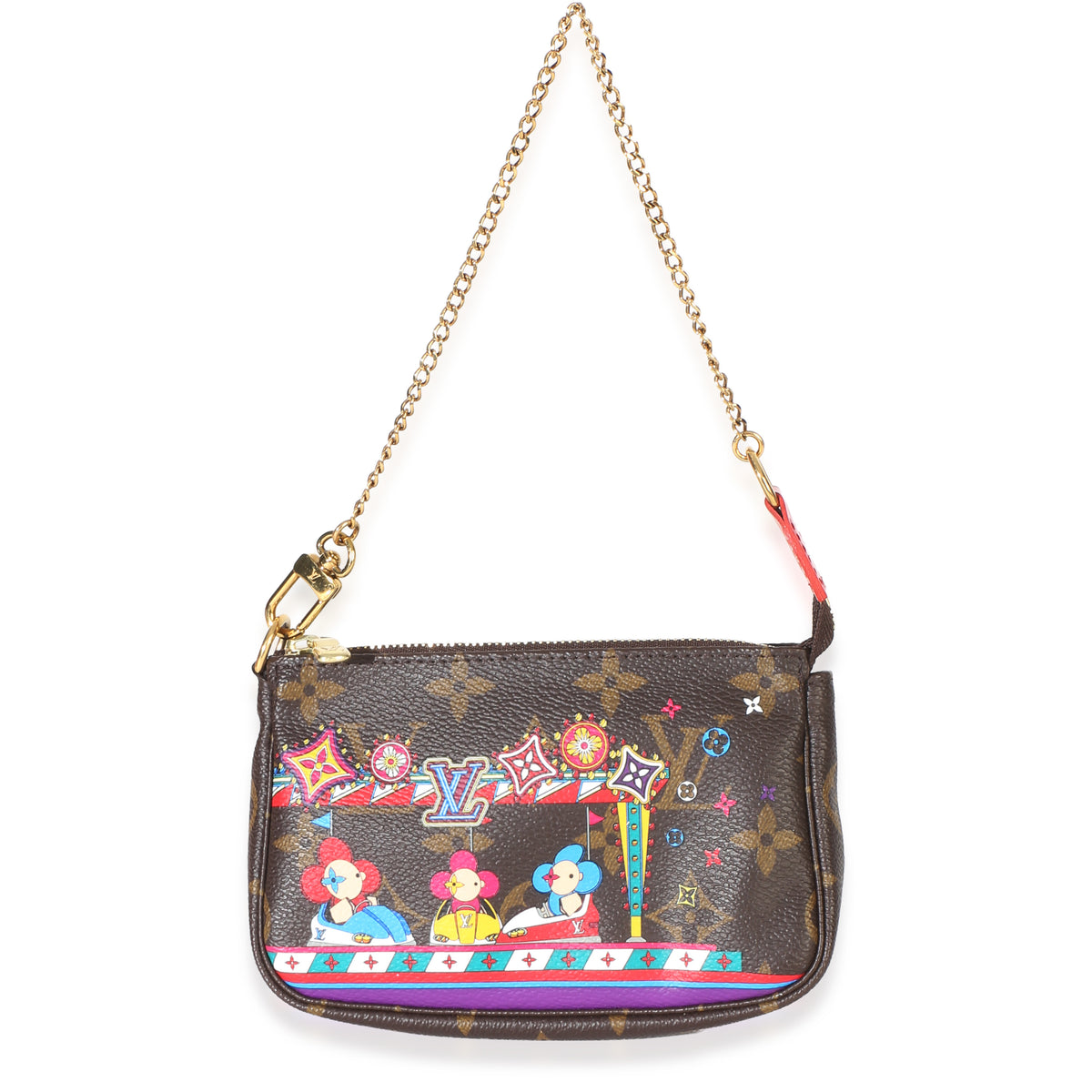 Louis Vuitton Monogram Canvas Vivienne Xmas Mini Pochette Accessoires Handbag id