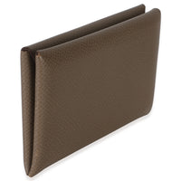 Hermès Etoupe Epsom Calvi Card Holder 3