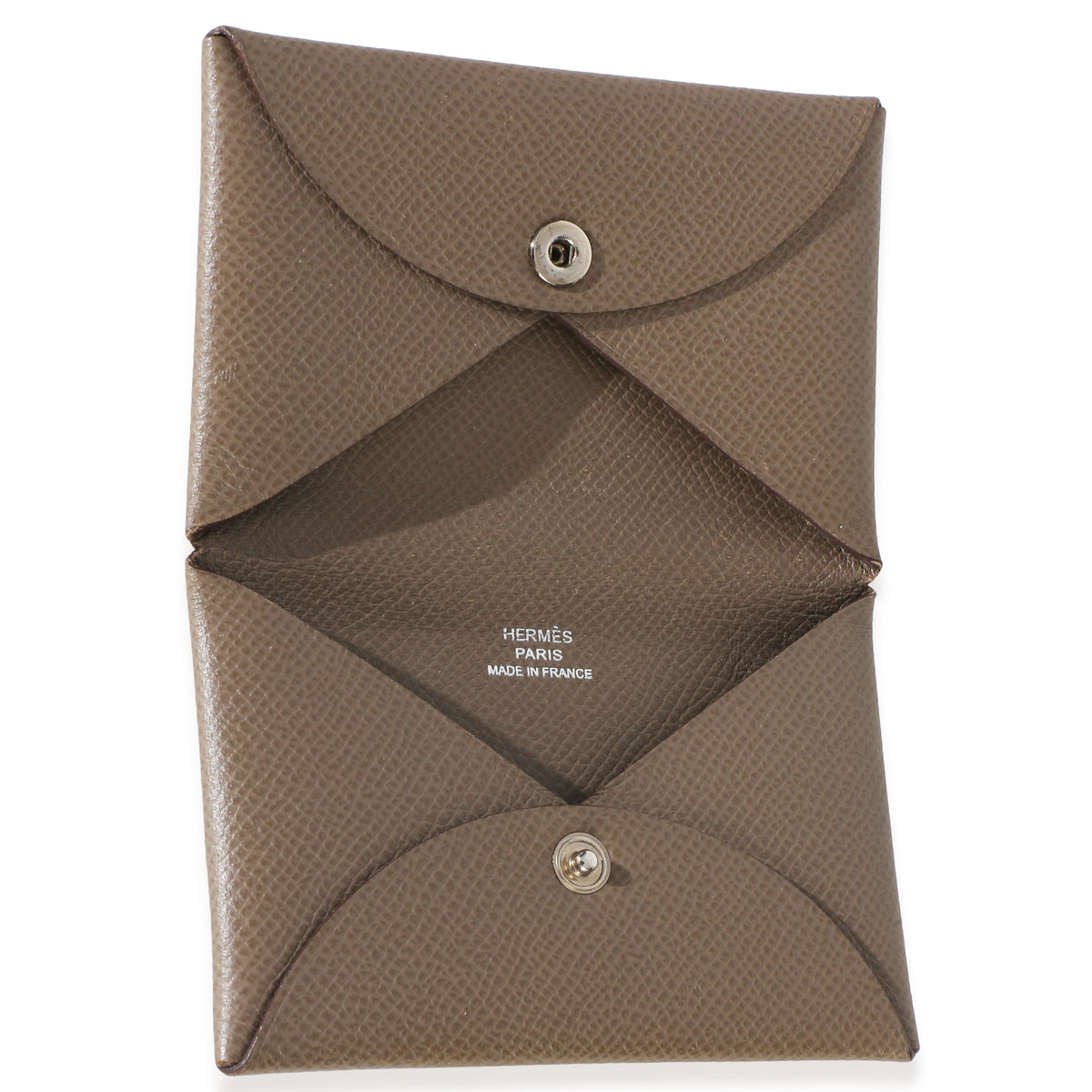 Hermès Etoupe Epsom Calvi Card Holder 5