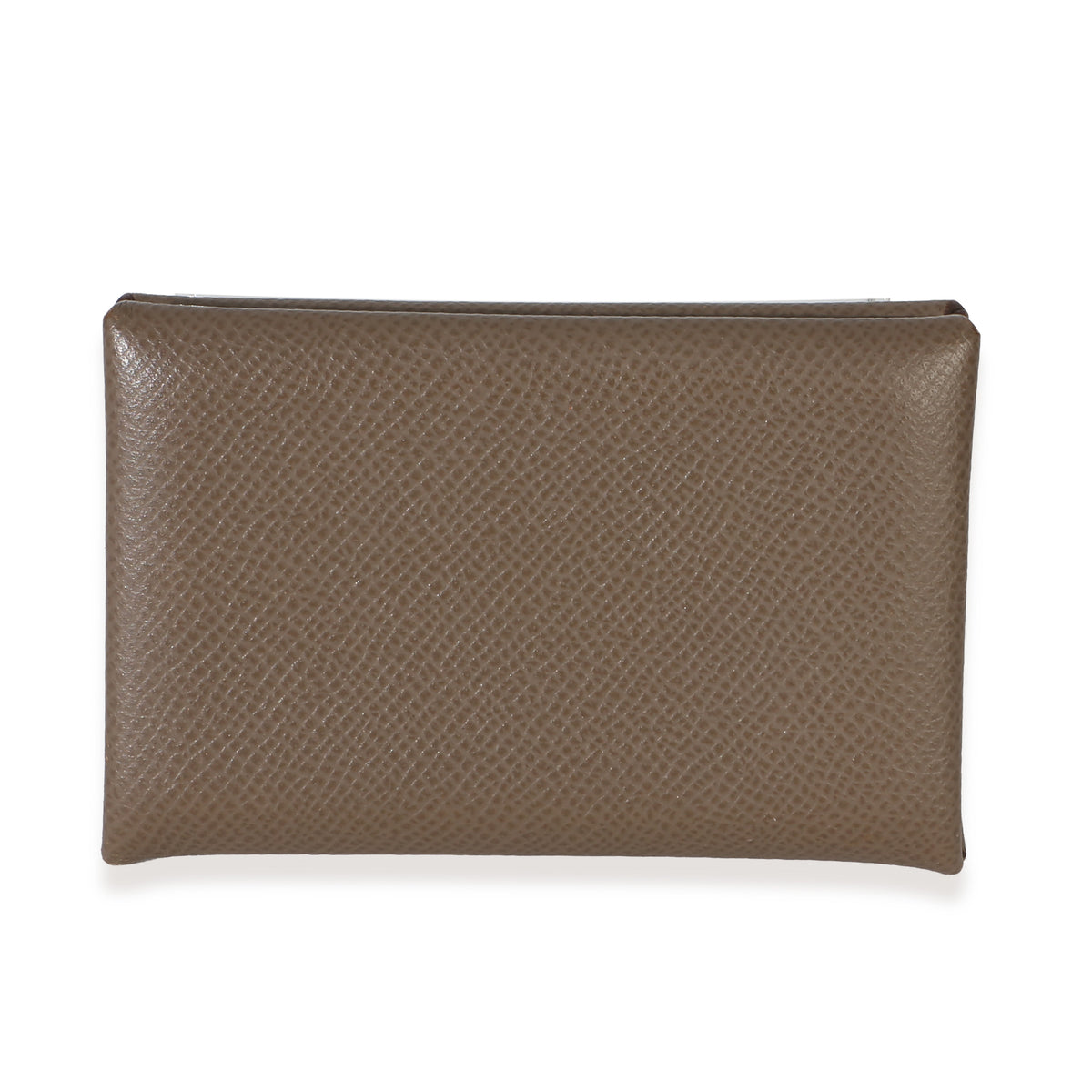 Hermès Etoupe Epsom Calvi Card Holder fv