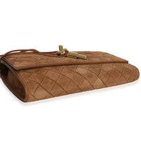 Bottega Veneta Tan Intrecciato Suede Small Andiamo Pouch Handbag 7