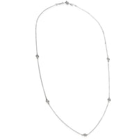 Tiffany & Co. Sterling Silver Diamond Elsa Peretti Diamond By The Yard Necklace