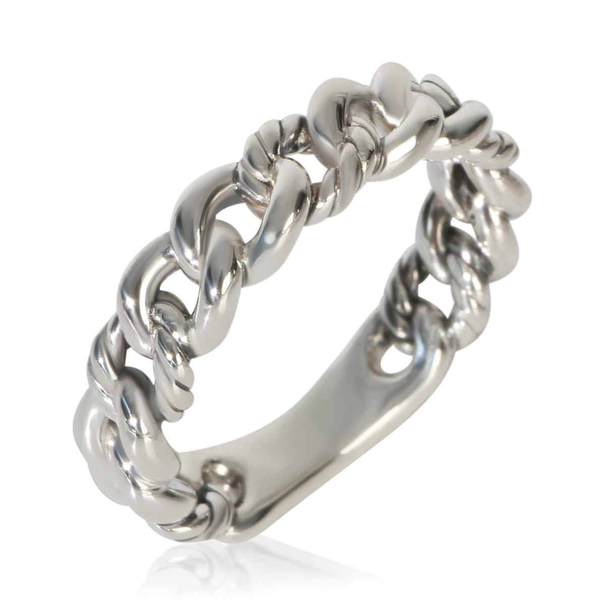 David Yurman Sterling Silver  Belmont Curb Link Band bv