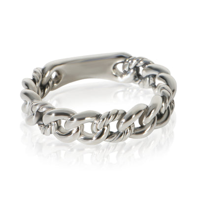 David Yurman Sterling Silver  Belmont Curb Link Band fv