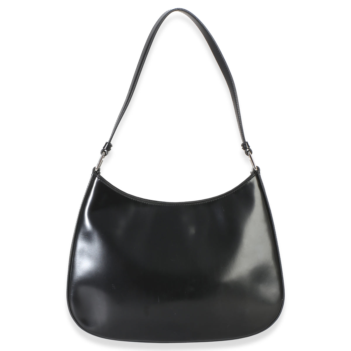 Prada Black Spazzolato Cleo Bag Handbag 4