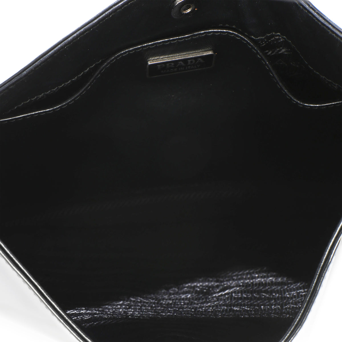 Prada Black Spazzolato Cleo Bag Handbag 8