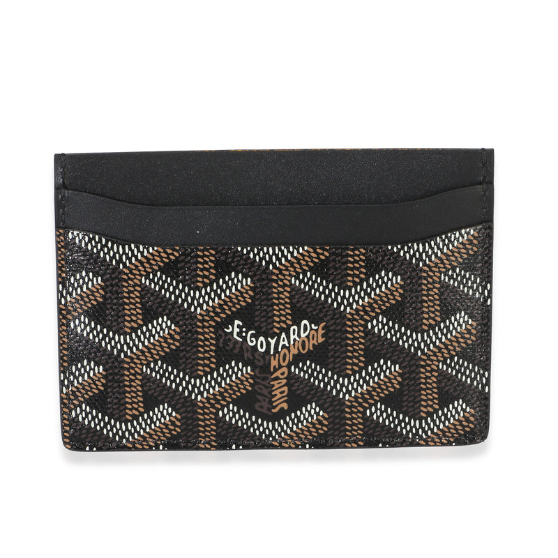 Goyard Black ine Canvas Saint Sulpice Card Holder Wallet id