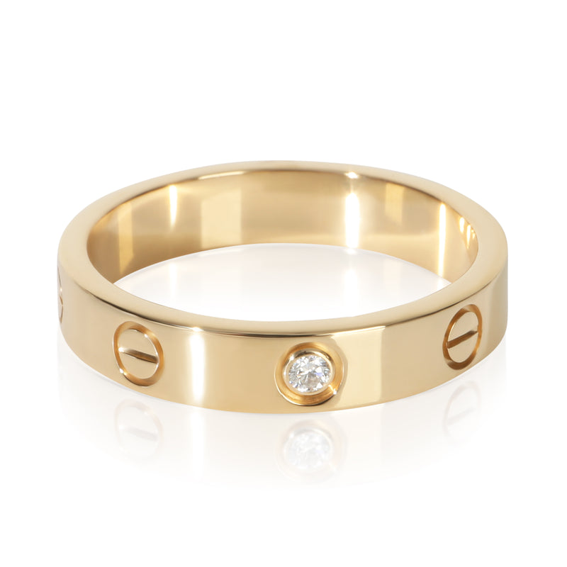 Cartier Yellow Gold Diamond Small Model Love Ring fv
