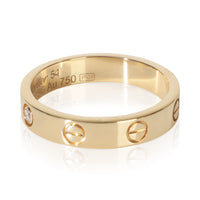 Cartier Yellow Gold Diamond Small Model Love Ring sv