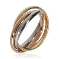 Cartier 3 Tone Gold  Small Model Trinity Ring av
