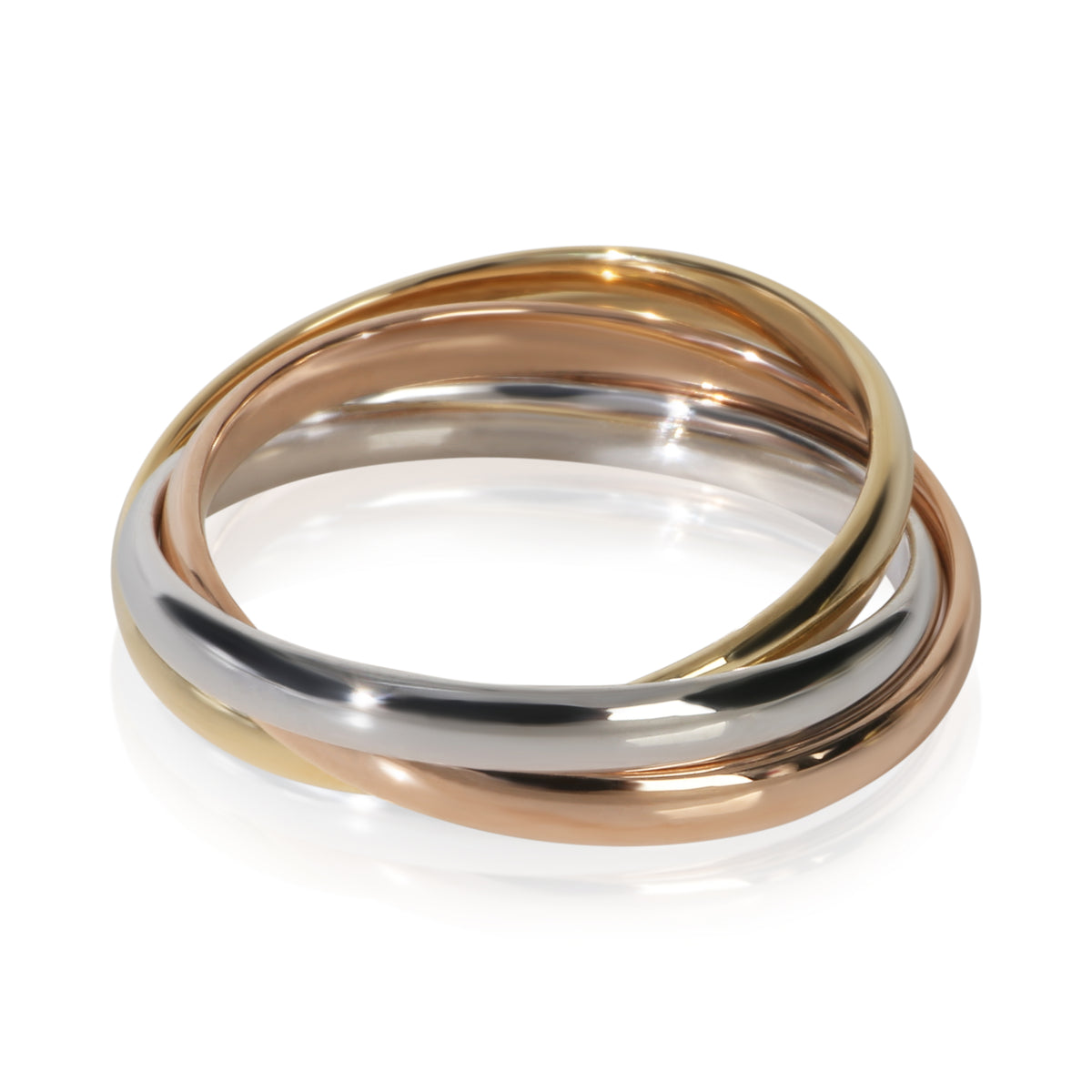 Cartier 3 Tone Gold  Small Model Trinity Ring bv