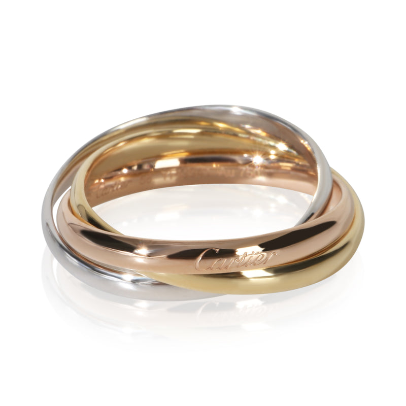 Cartier 3 Tone Gold  Small Model Trinity Ring fv