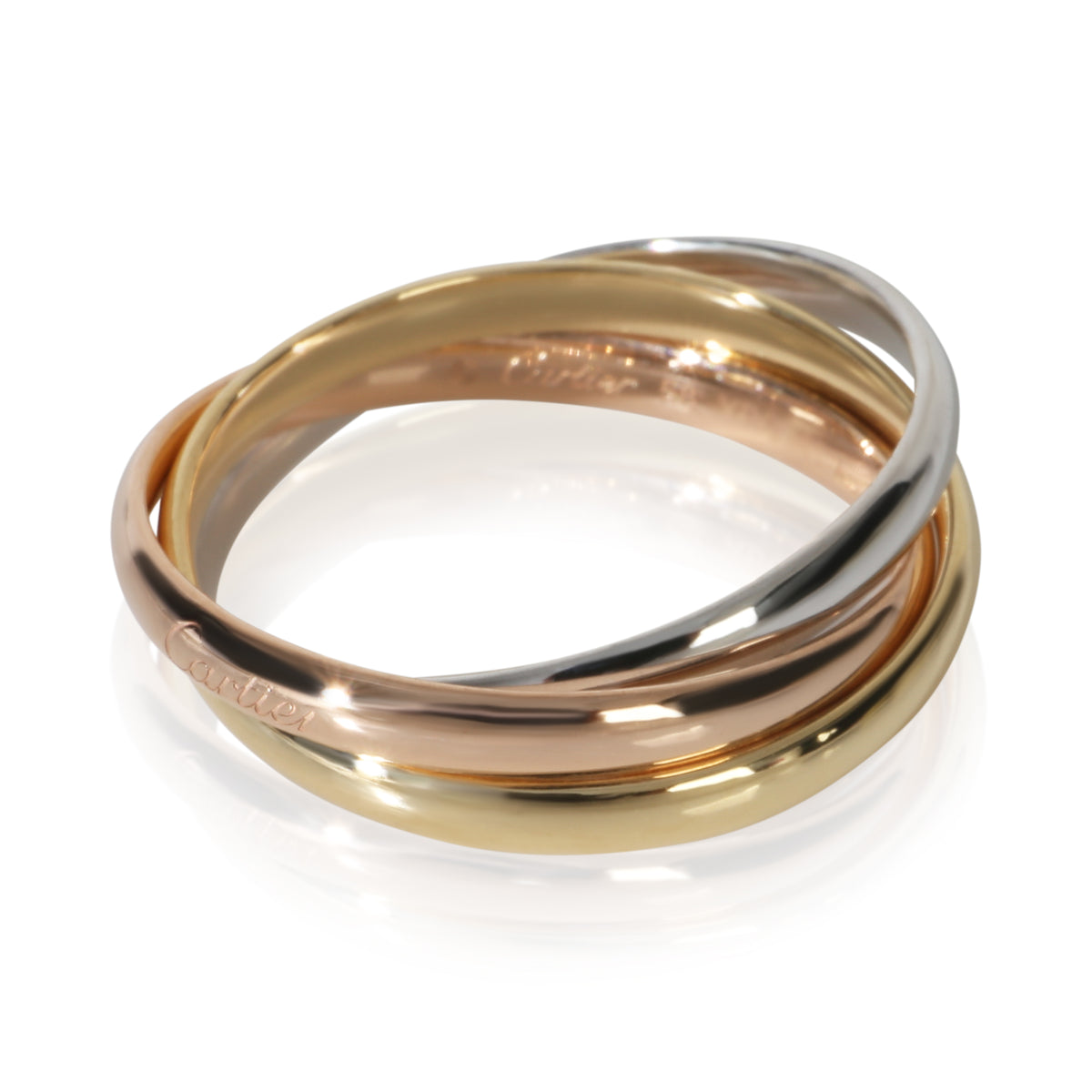 Cartier 3 Tone Gold  Small Model Trinity Ring pv