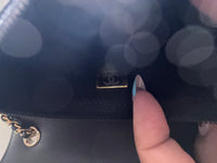 Chanel 26P Black White Quilted Lambskin Resin CC Flap Wallet On Chain Handbag ad4