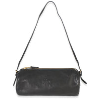Miu Miu Black Nappa Aviator Mini Pouch Handbag id