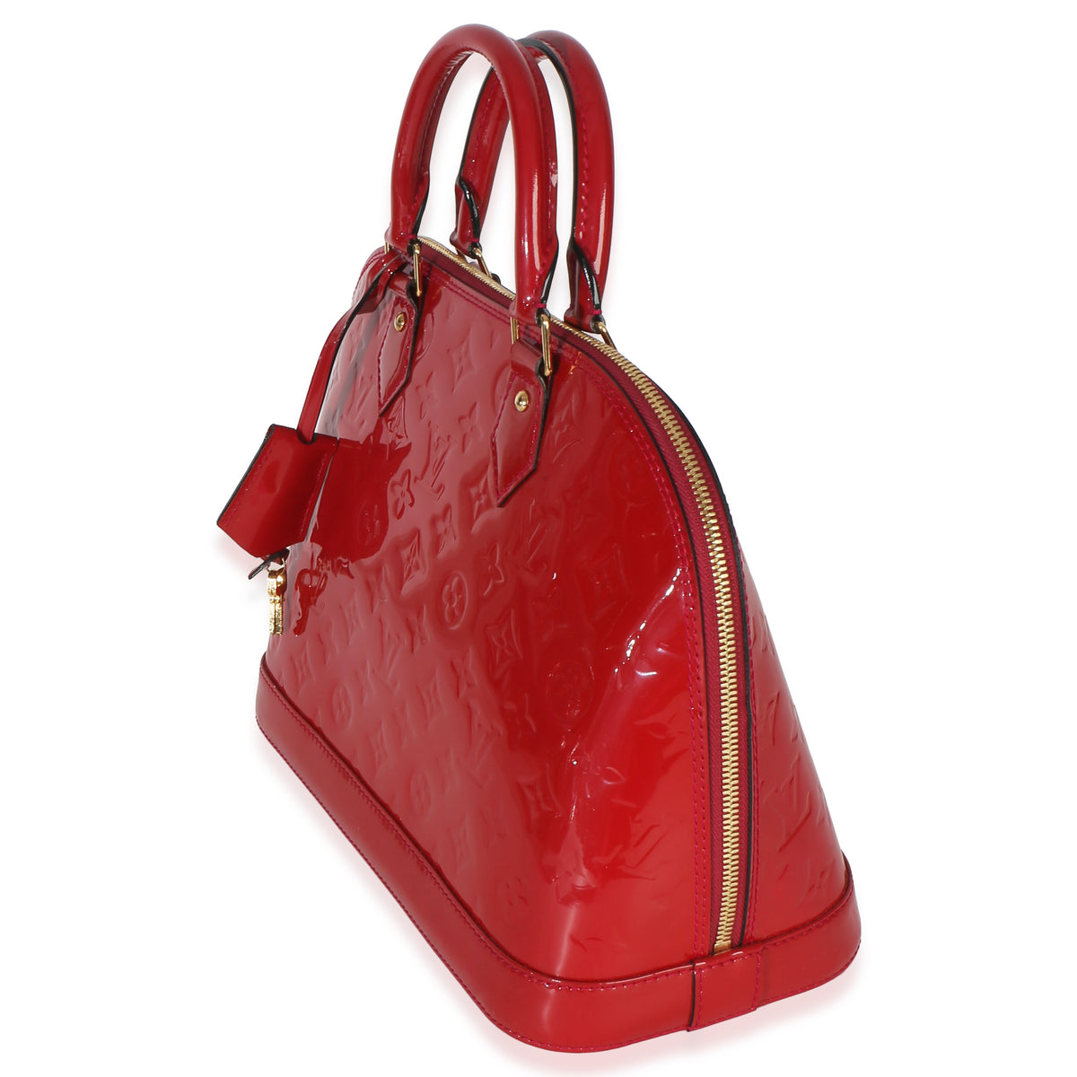 Louis Vuitton Red Monogram Vernis Alma PM Handbag 2