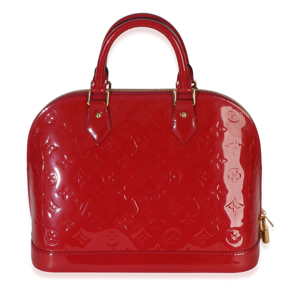 Louis Vuitton Red Monogram Vernis Alma PM Handbag 4
