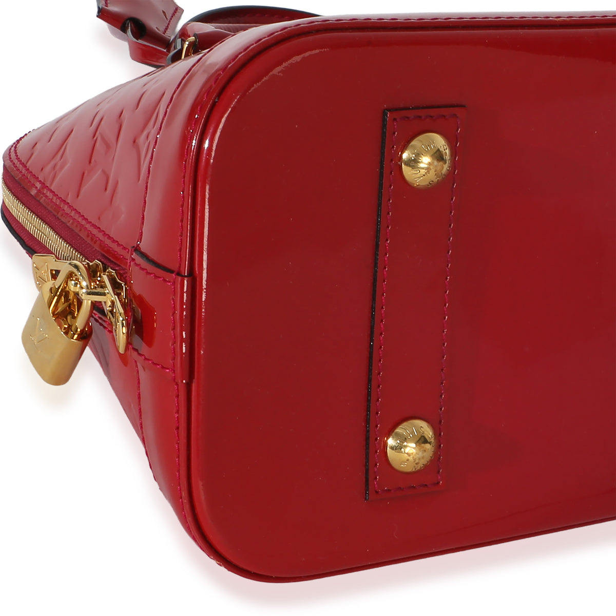 Louis Vuitton Red Monogram Vernis Alma PM Handbag 5