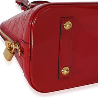 Louis Vuitton Red Monogram Vernis Alma PM Handbag 5
