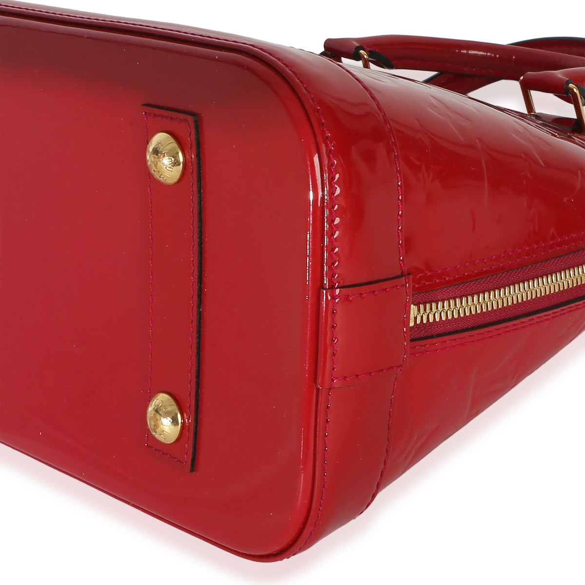 Louis Vuitton Red Monogram Vernis Alma PM Handbag 6
