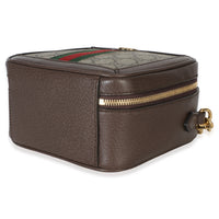 Gucci Beige Ebony GG Supreme Canvas Web Ophidia Mini Top Handle Shoulder Bag Handbag 6