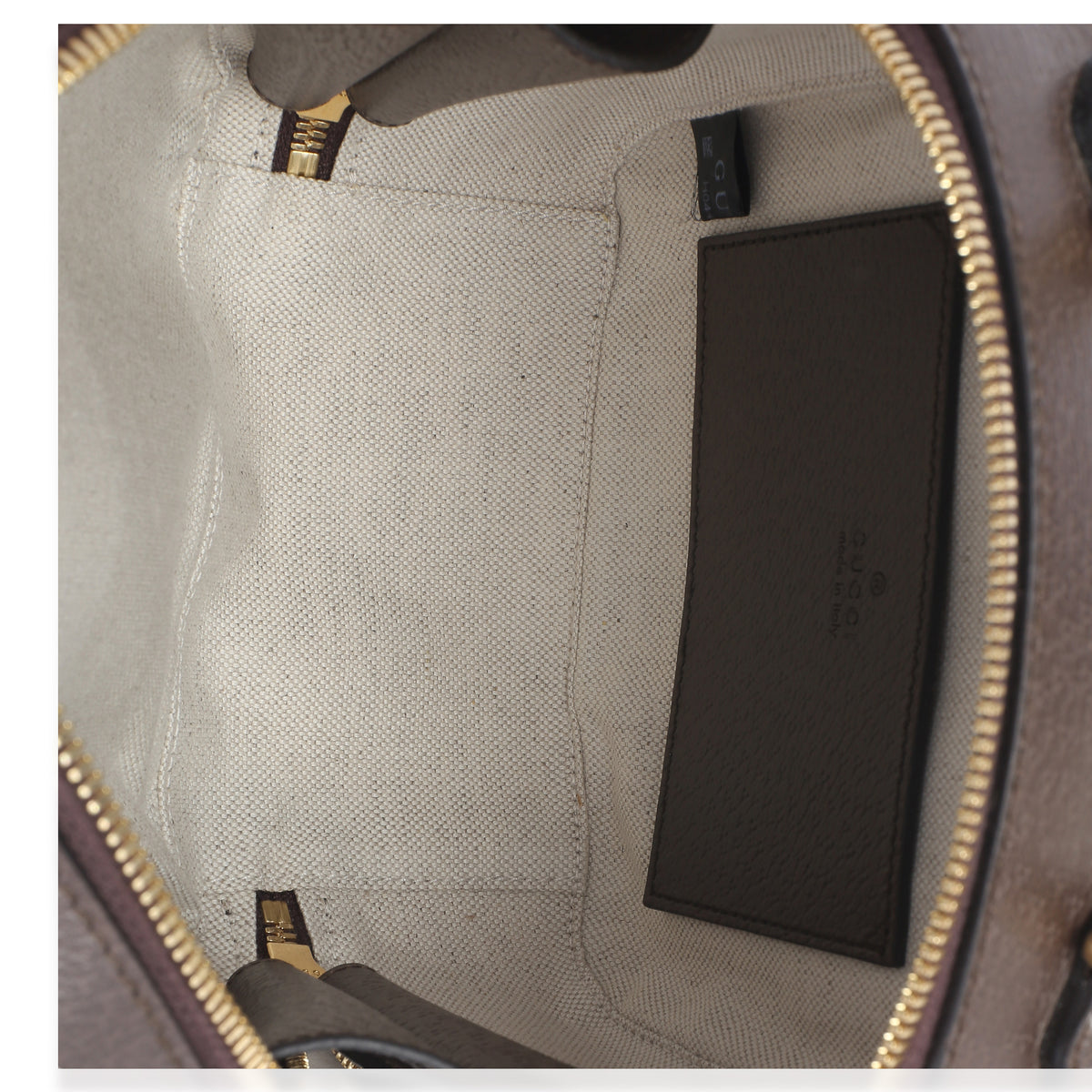 Gucci Beige Ebony GG Supreme Canvas Web Ophidia Mini Top Handle Shoulder Bag Handbag 9