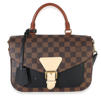 Louis Vuitton Black Damier Ebene Canvas Beaumarchais Handbag fv