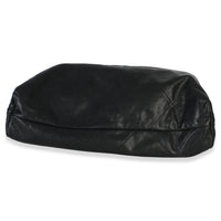 Chanel So Black Quilted Caviar  22 Hobo Handbag Handbag 5
