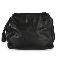 Chanel Vintage Black Lambskin Tote Handbag id