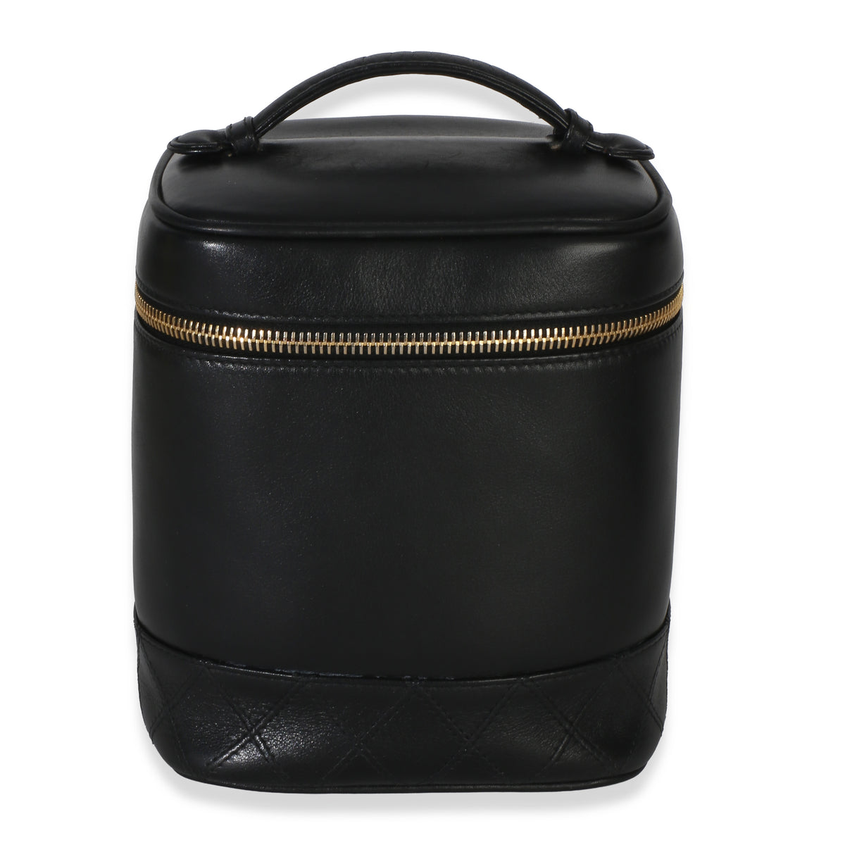 Chanel Black Quilted Lambskin Timeless Classic Vanity Case Handbag id