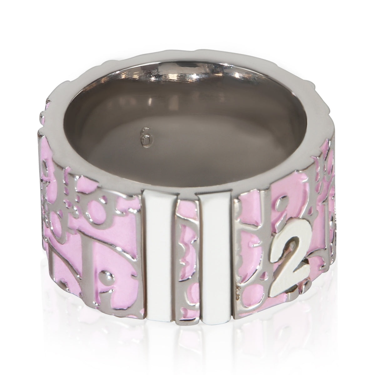Christian Dior Enamel Oblique Trotter Ring pv