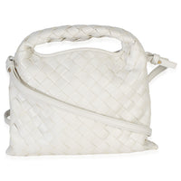 Bottega Veneta Off White Nappa Intrecciato Mini Hop Hobo Handbag 4