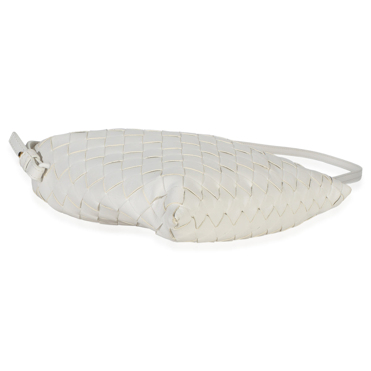Bottega Veneta Off White Nappa Intrecciato Mini Hop Hobo Handbag 7