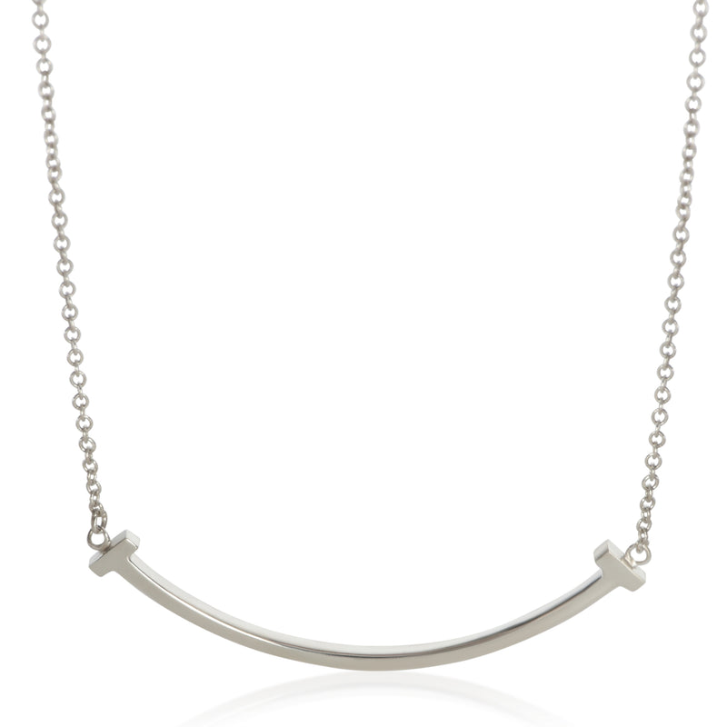 Tiffany & Co. Sterling Silver  Tiffany T Smile Necklace fv
