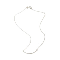 Tiffany & Co. Sterling Silver  Tiffany T Smile Necklace pv
