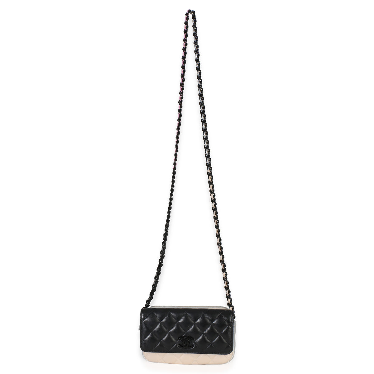Chanel Black Multicolor Color Burst Clutch On Chain Handbag 8