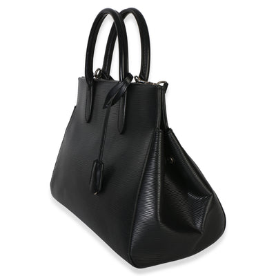 Louis Vuitton Black Epi Marly MM Handbag 2